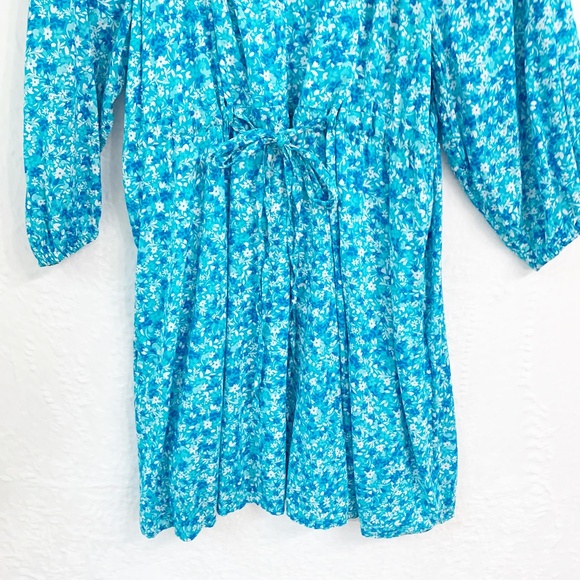 Draper James Kellie Dress in Blue Aster Floral Sz XXL - Picture 5 of 10